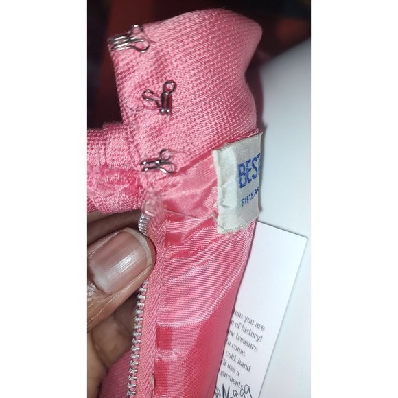 Vintage 1960's Jackie O' Inspired Bubble Gum Pink Sheath Dress by Best & CO - Picture 6 of 10